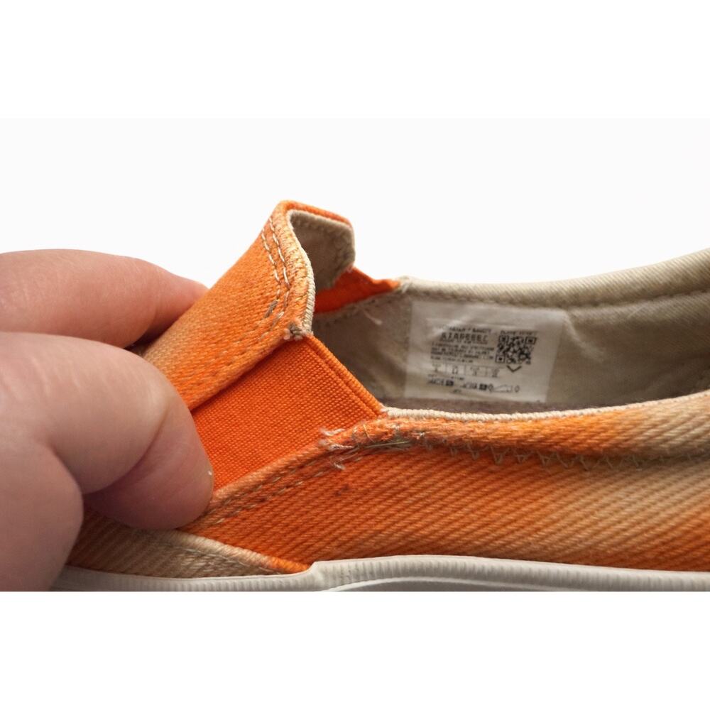 Sperry 7/8 Orange TieDye SlipOn‎ Sneakers Wns Coastal Cowgirl Y2K Skater Preppy
